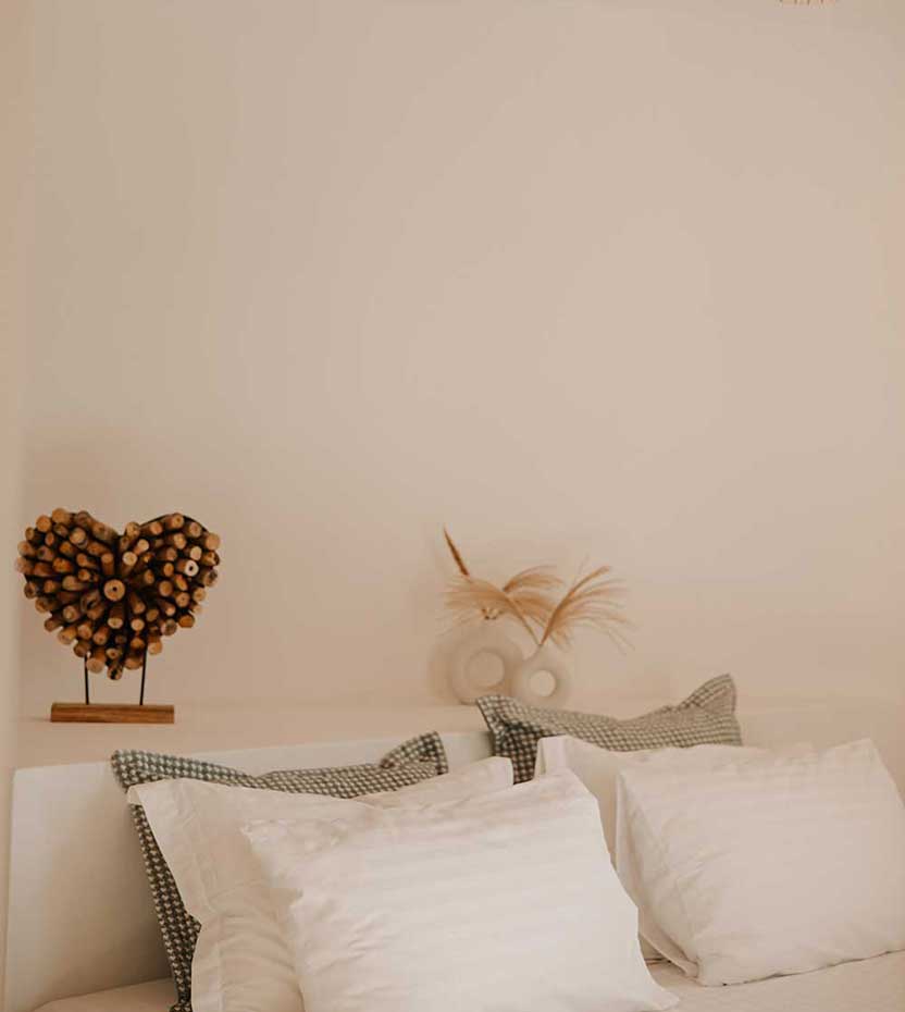 The bedroom of villa Aelia