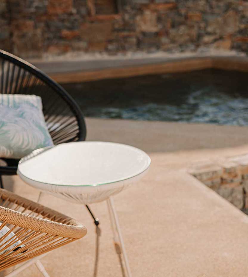 The hydro massage at Villa Aelia