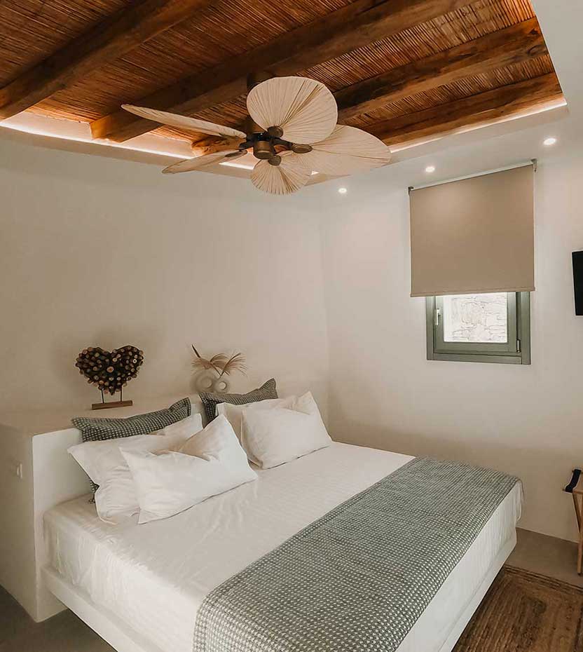 Bedroom with large double bed