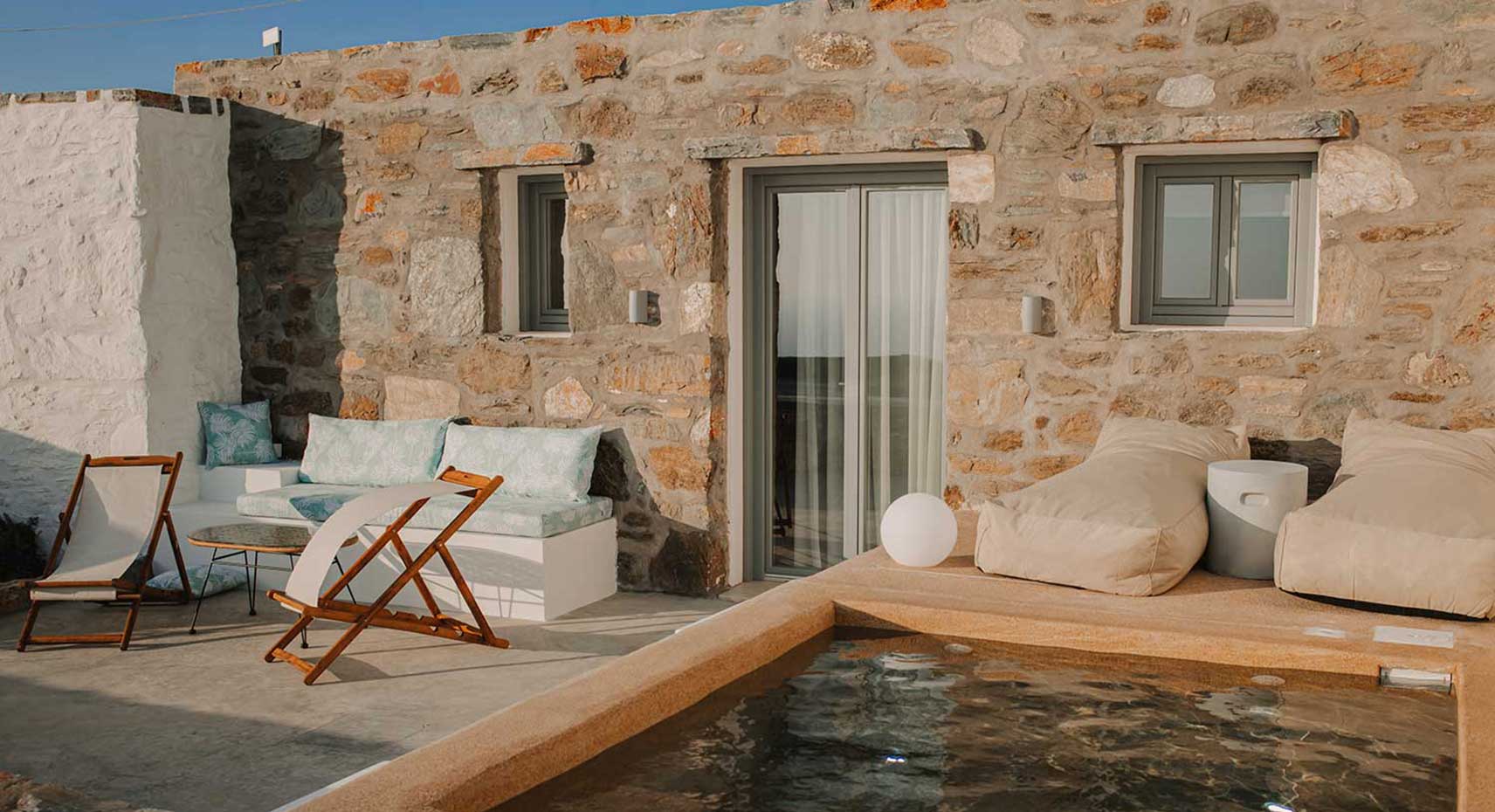 The hydro massage at villa Afrodite
