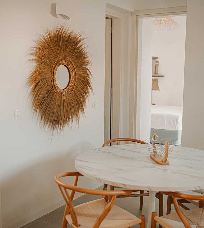 Dining table at Villa Anemona