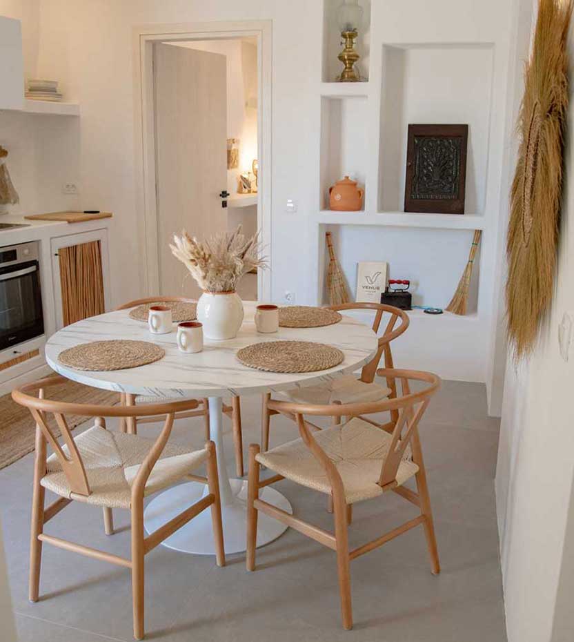 The kitchen of Villa Anemona in Folegandros