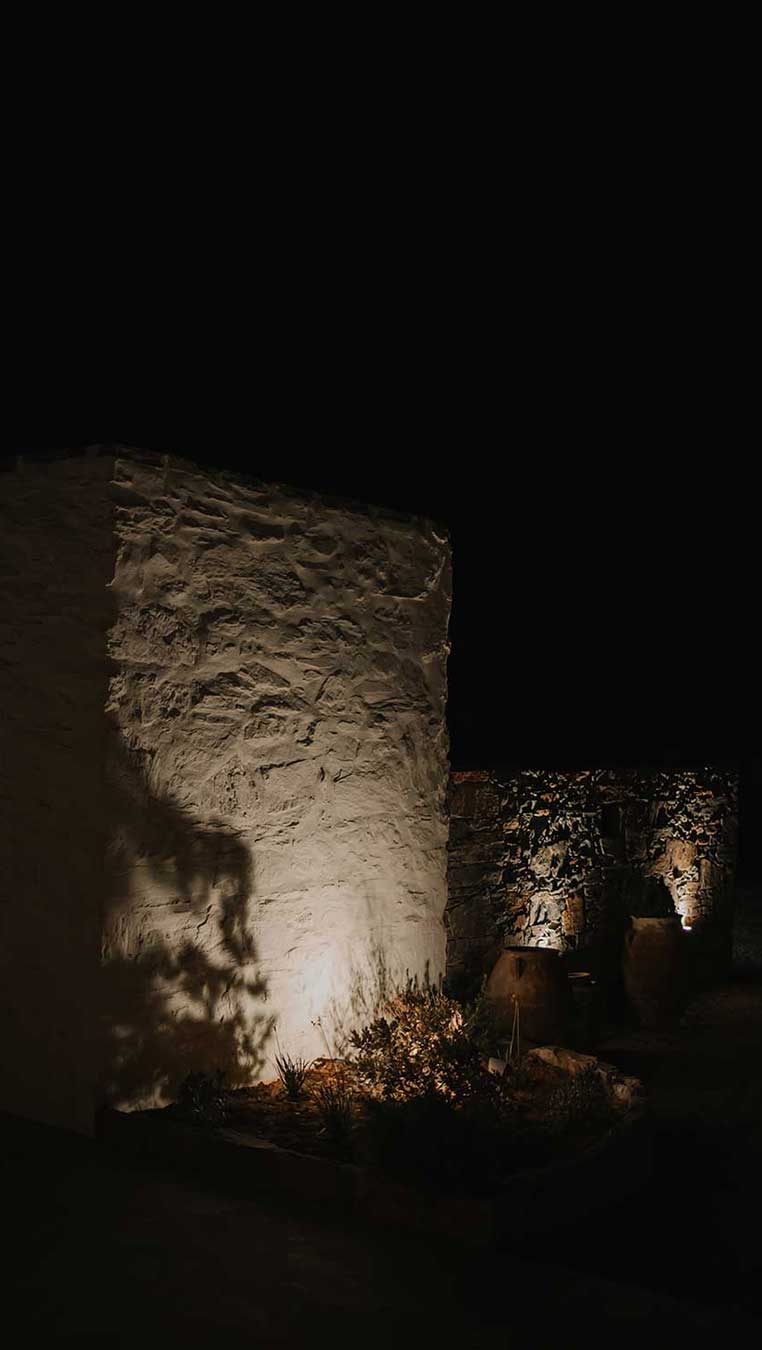 Night photo of Venue Villas
