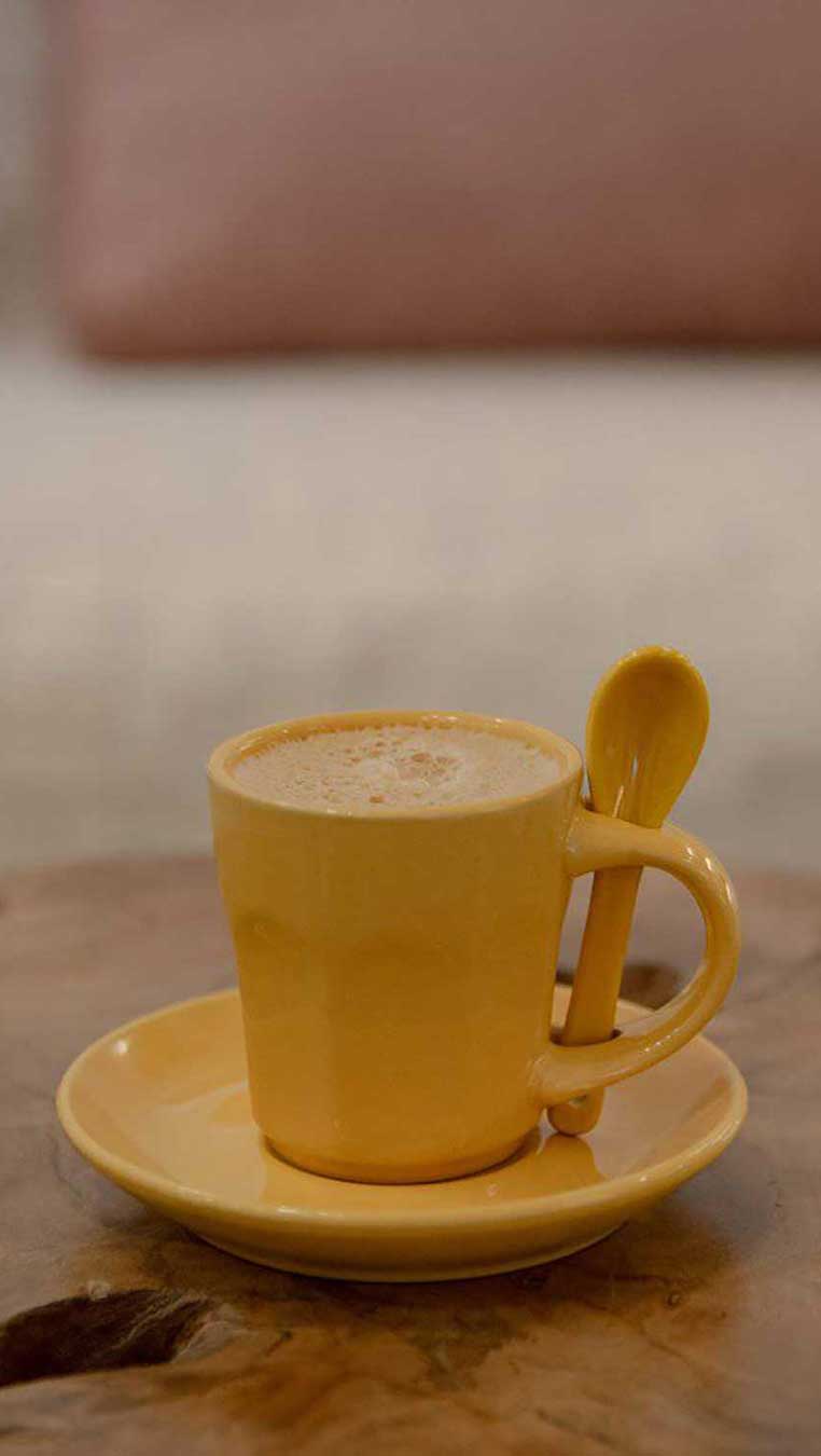 Morning coffee at Venue Villas in Folegandros